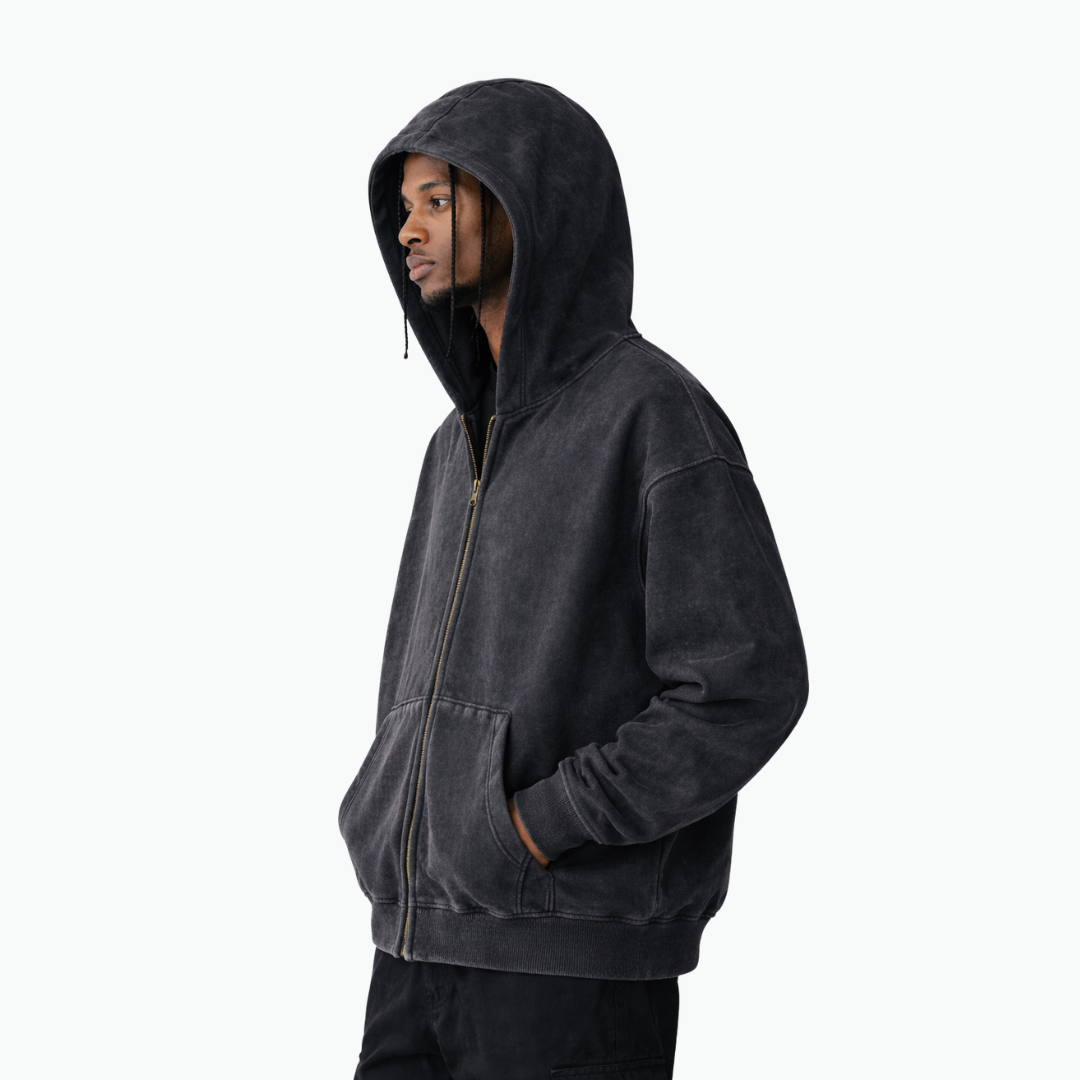 COLESICE ZIP WASH HOODIE - COLESICE STORE