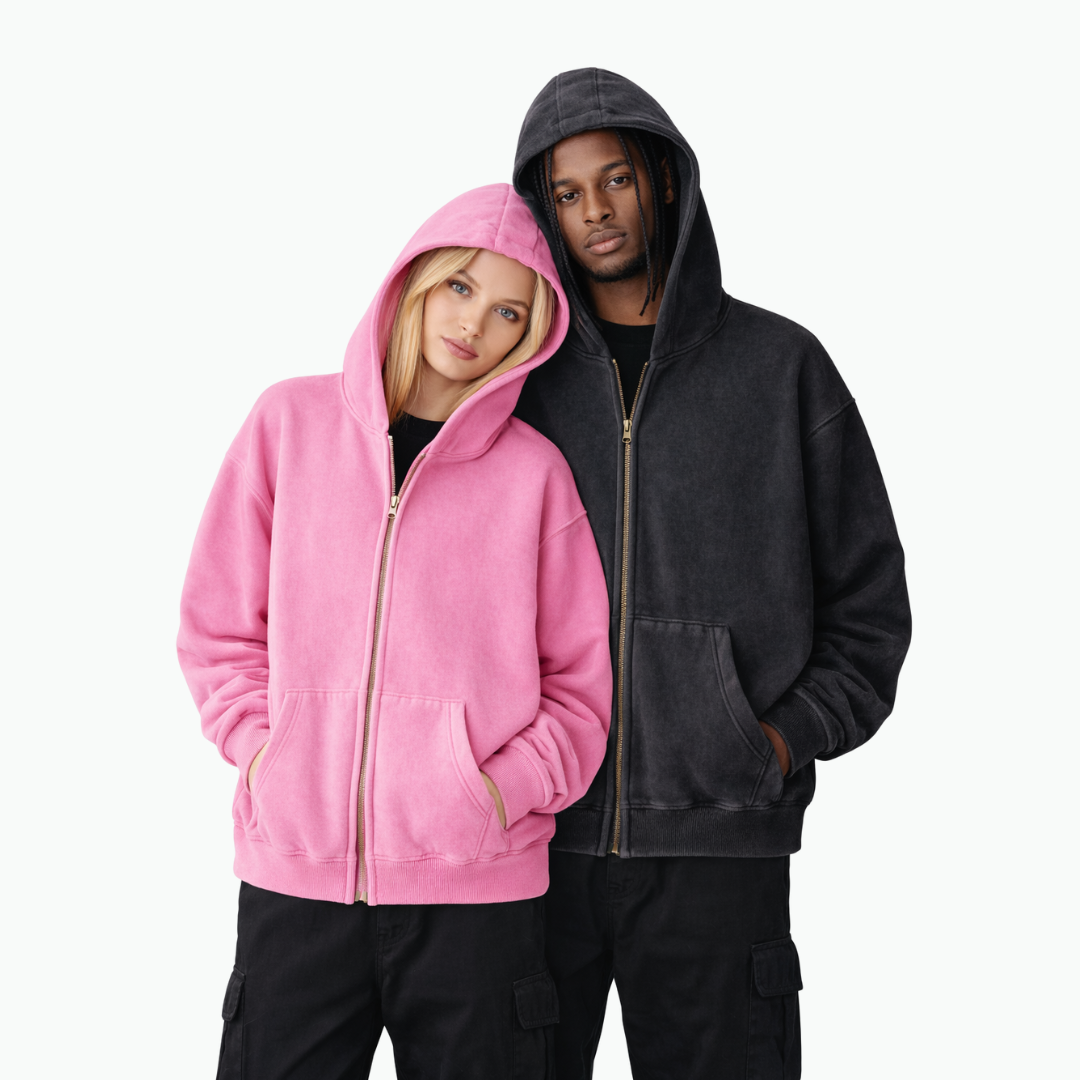 COLESICE ZIP WASH HOODIE - COLESICE STORE