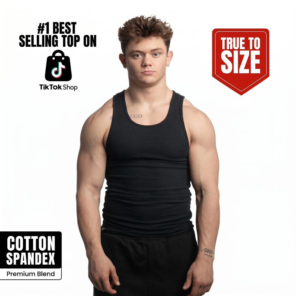 COLESICE SLIM FIT TANK TOP 3-PACK