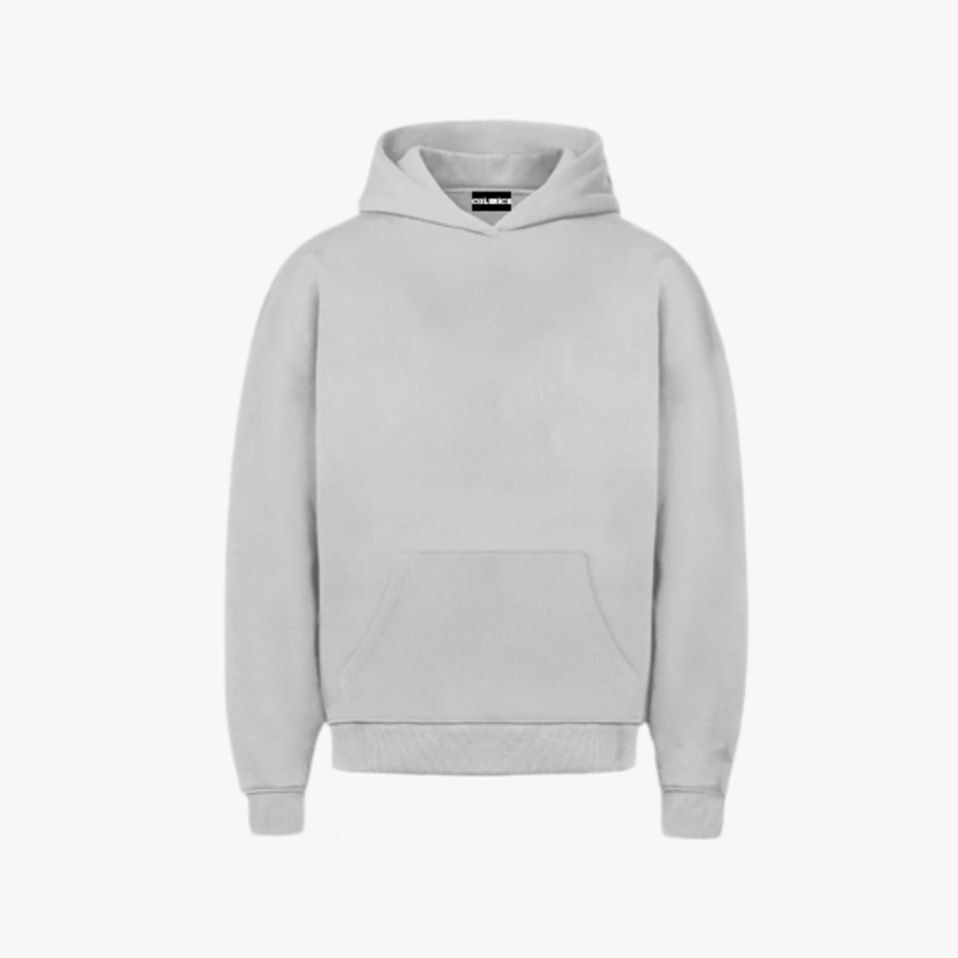 COLESICE grey hoodie - clean, minimalist streetwear designed for premium comfort and everyday wear.