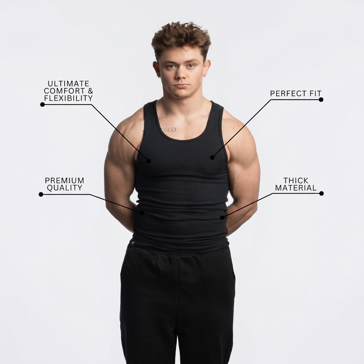 COLESICE SLIM FIT TANK TOP 3-PACK